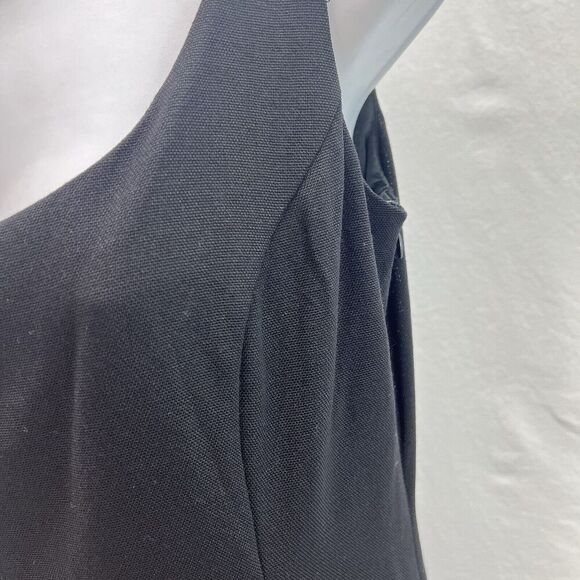 Moschino Cheap & Chic Dress Sz 10 Black Classic Square Neck Flapper Lined Elegan - Picture 4 of 16